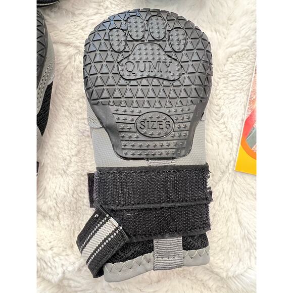 NEW QUMY PET Performance Dog Shoes Indoors / Outdoors Black Sz 6 Large 52-65lbs - Picture 8 of 12